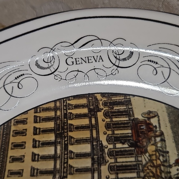 CERTIFIED INTERNATIONAL Pamela Gladding 10" Dinner Plate-Grand Hotel DeLa Liguri - Picture 3 of 6